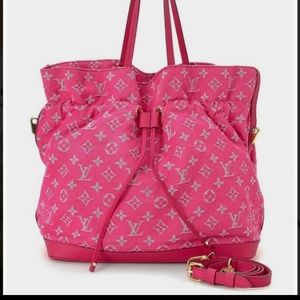 Louis Vuitton Noefull MM Denim Rose Pink